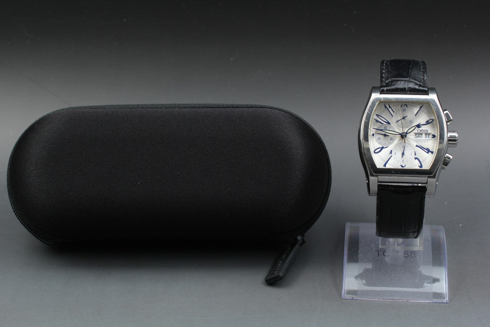 ORIS Miles 7532 Automatic Chronograph Day/Date White Dial Men's Watch 41mm JAPAN