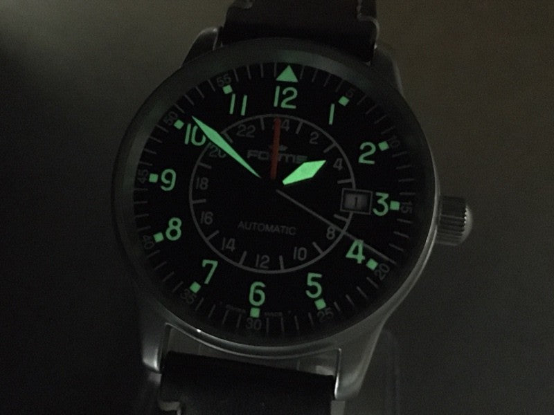 FORTIS Flieger GMT Aviator Pilot 596.10.148 Automatic Black Men's Watch 40mm JP