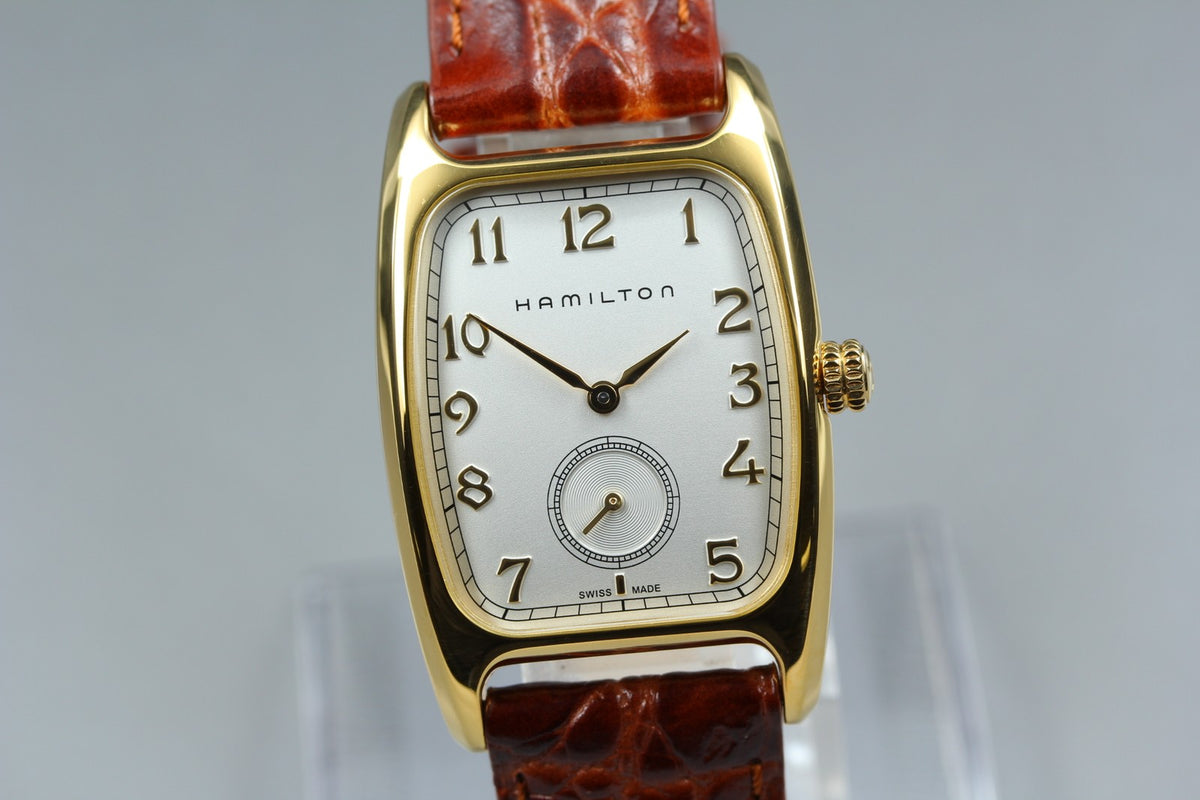 Hamilton American Classic Bolton H134310 27mm Gold Small Second Qz Unisex Watch