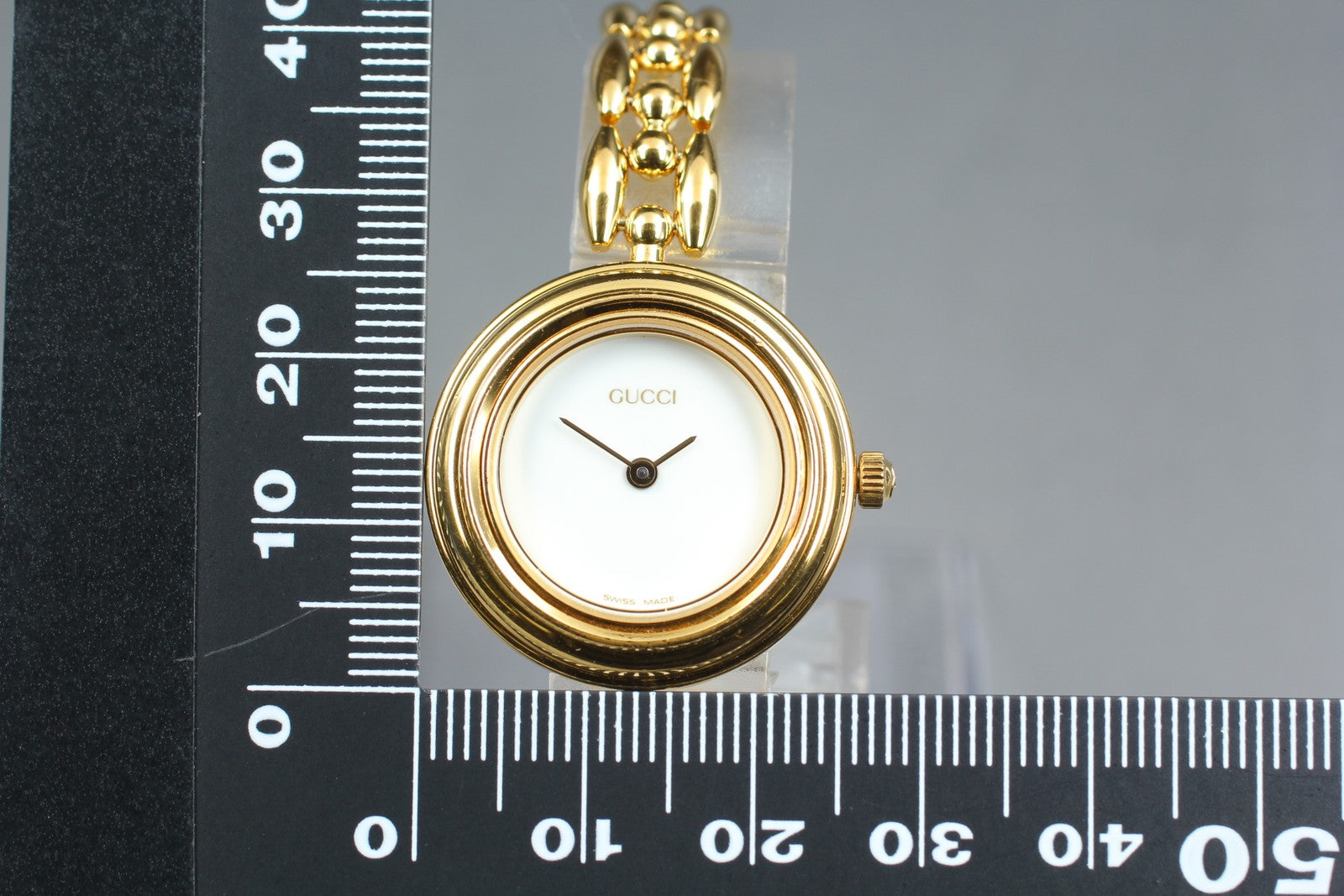 Vintage Gucci Change Bezel 11/12.2 Gold 26mm Bracelet Women's Quartz Watch