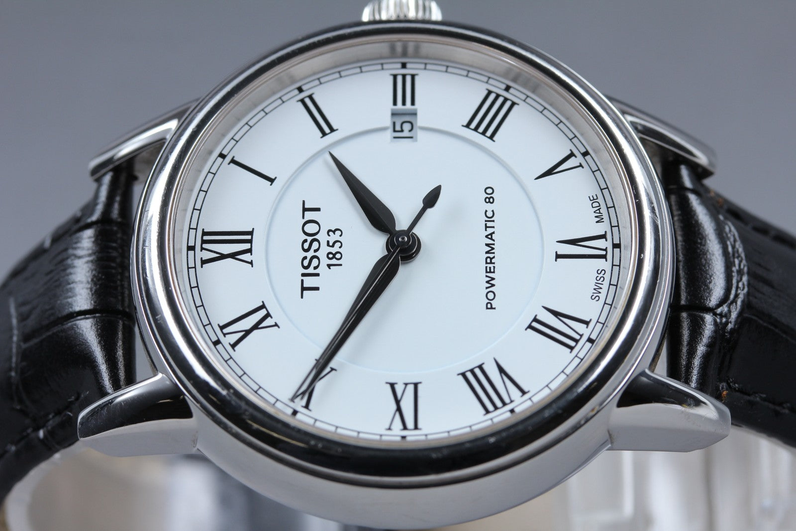 Tissot Powermatic 80 T085407A Automatic White Men's Watch 39mm JAPAN Exc+5*Box