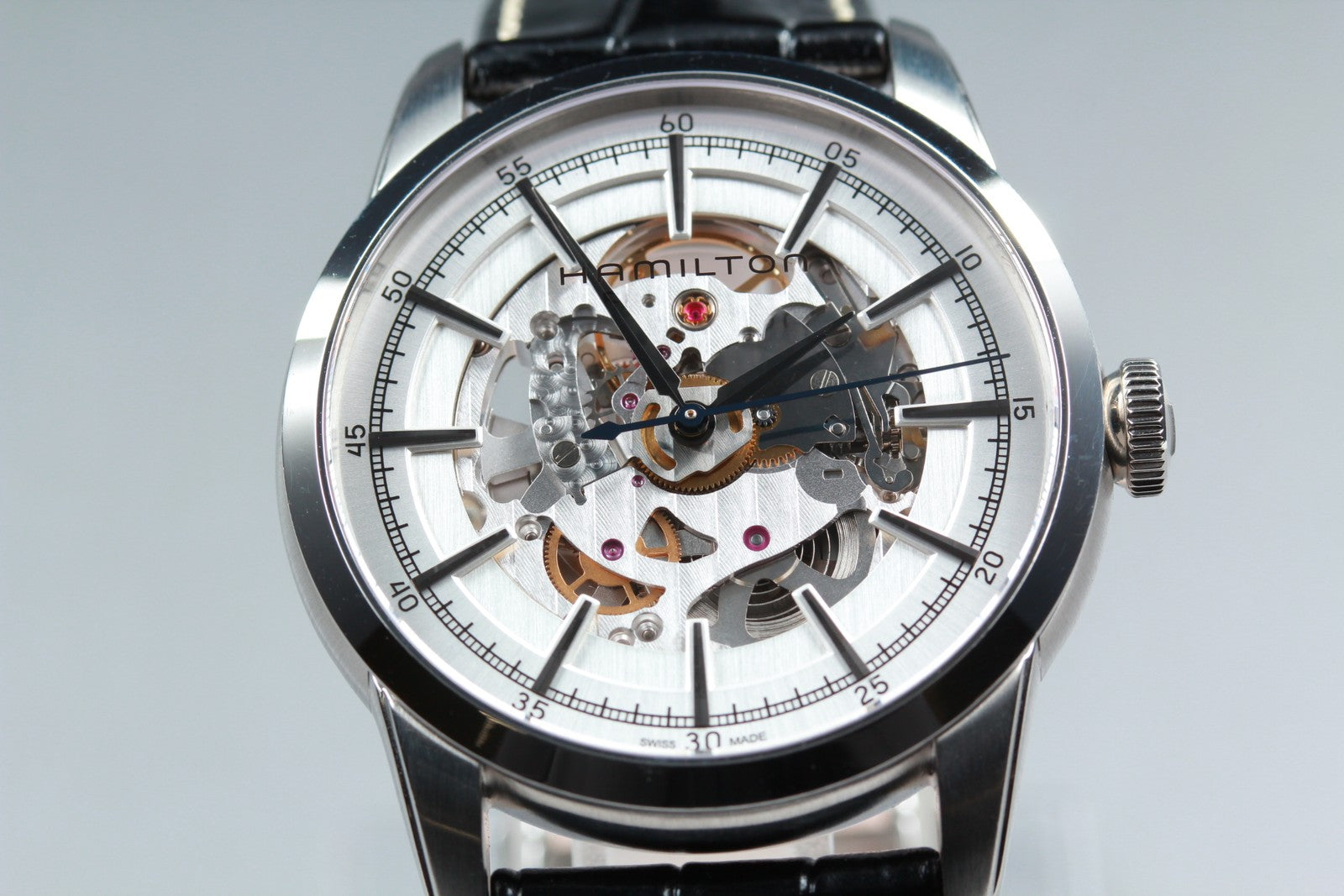 HAMILTON Rail road H406550 H600405101 Automatic Men's Watch 41mm JAPAN Exc+5*Box