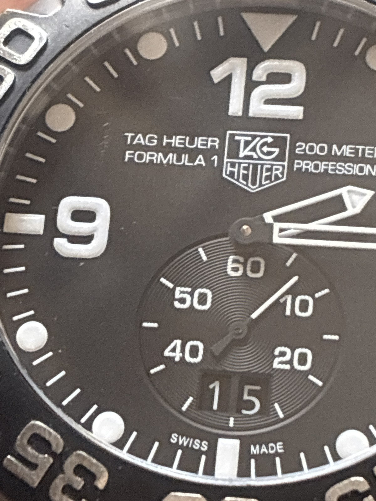TAG Heuer Formula 1 WAH1010 Black Dial Quartz Men's Watch 44mm From JAPAN