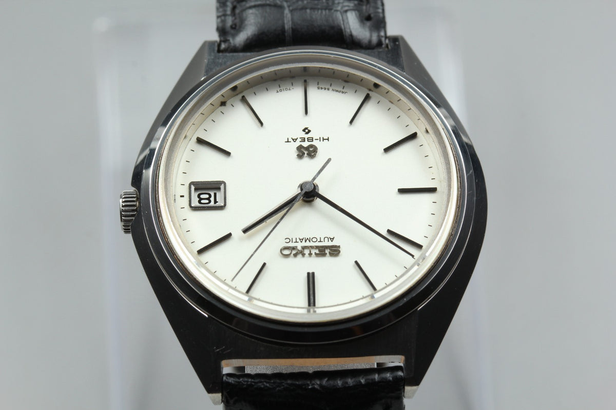 overhauled Vintage SEIKO Grand Seiko 5645-7010 Silver Dial Men's Watch 35mm JP