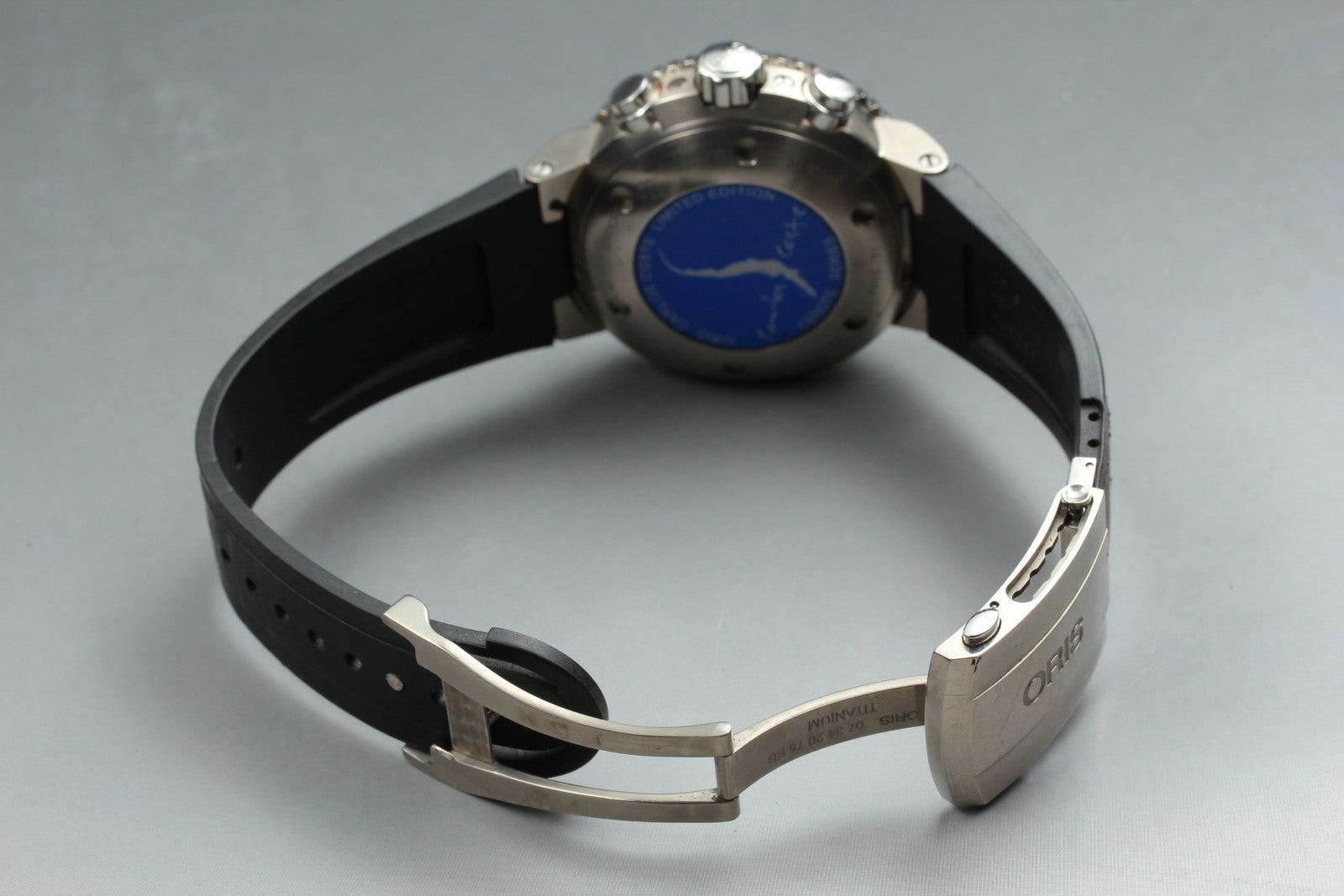 ORIS Carlos Coste Cenote Titanium 7655-71 Automatic Black Men's Watch 46mm Exc+5