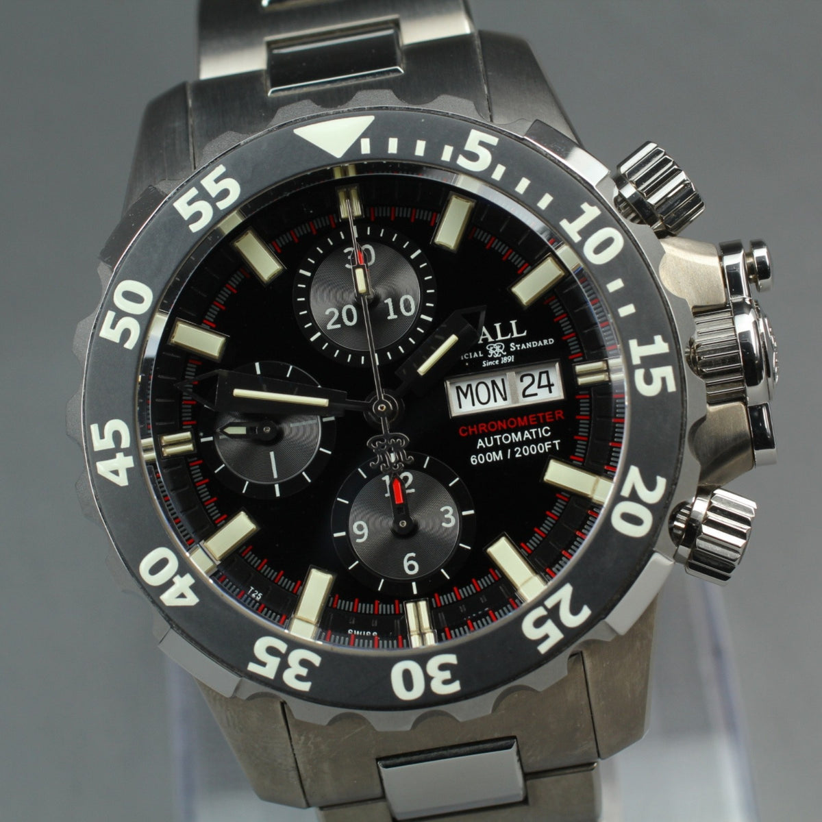 Ball Engineer Hydrocarbon Nedu DC3026A Automatic Chronograp Men's Watch 44mm JP