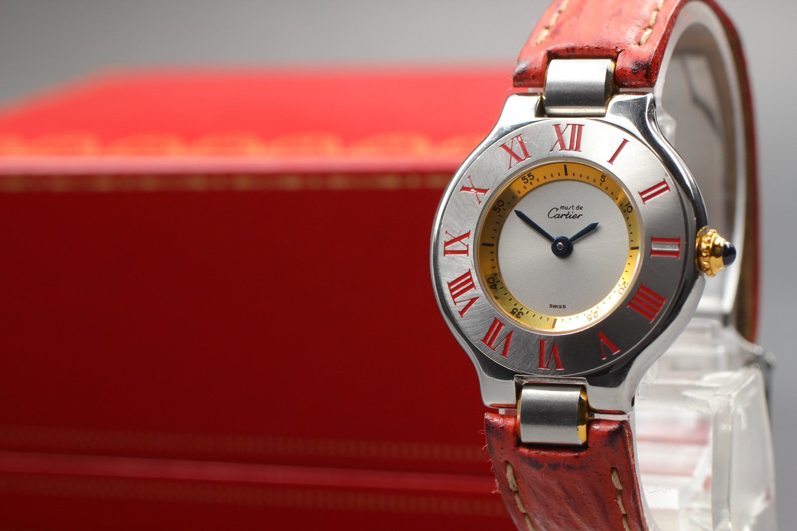 Cartier Must De 21 1340 Silver Quartz Women's Watch 27mm JP