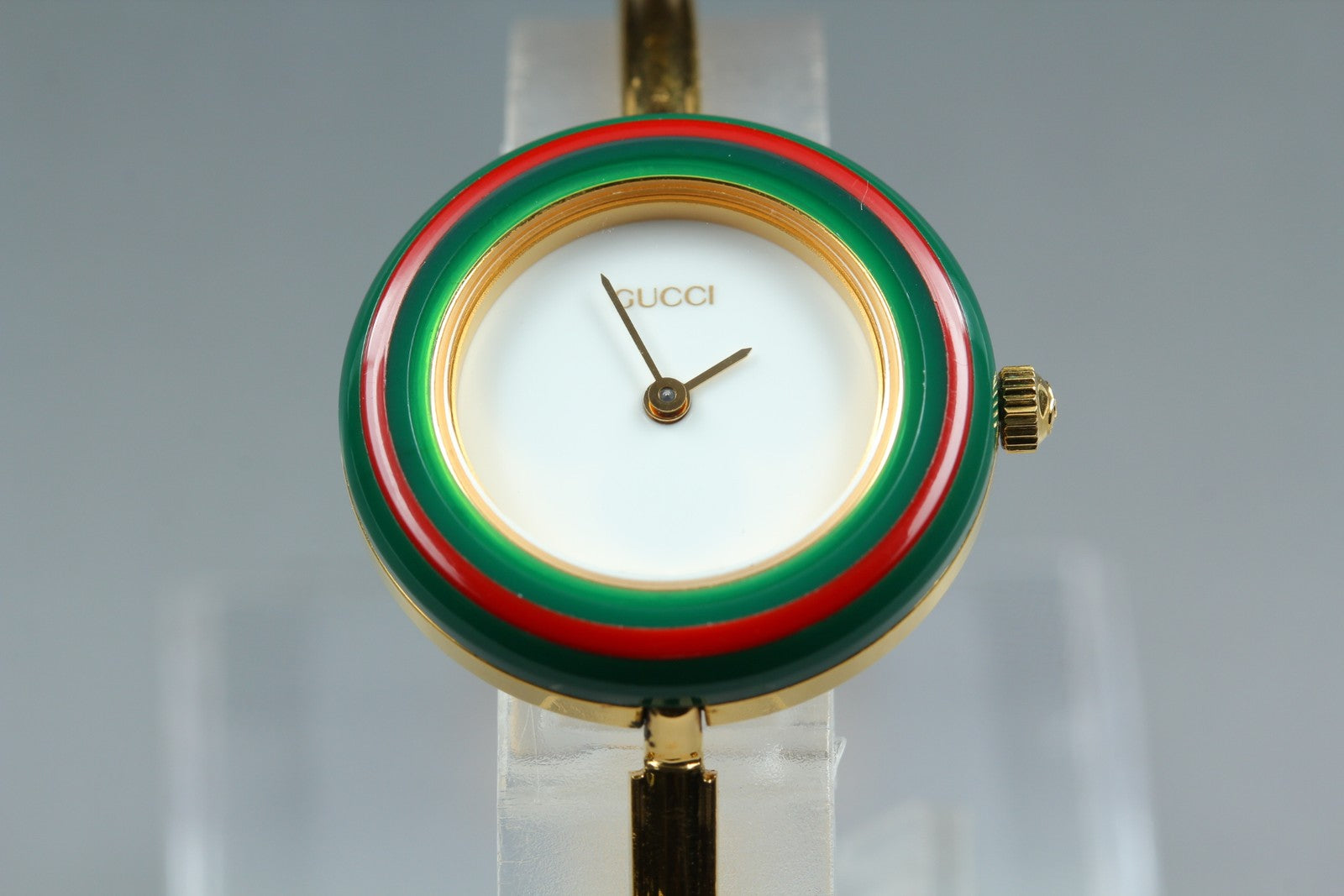 New Batt Vintage GUCCI change bezel 11/12.2 Quartz Women's Watch 25mm JAPAN Box