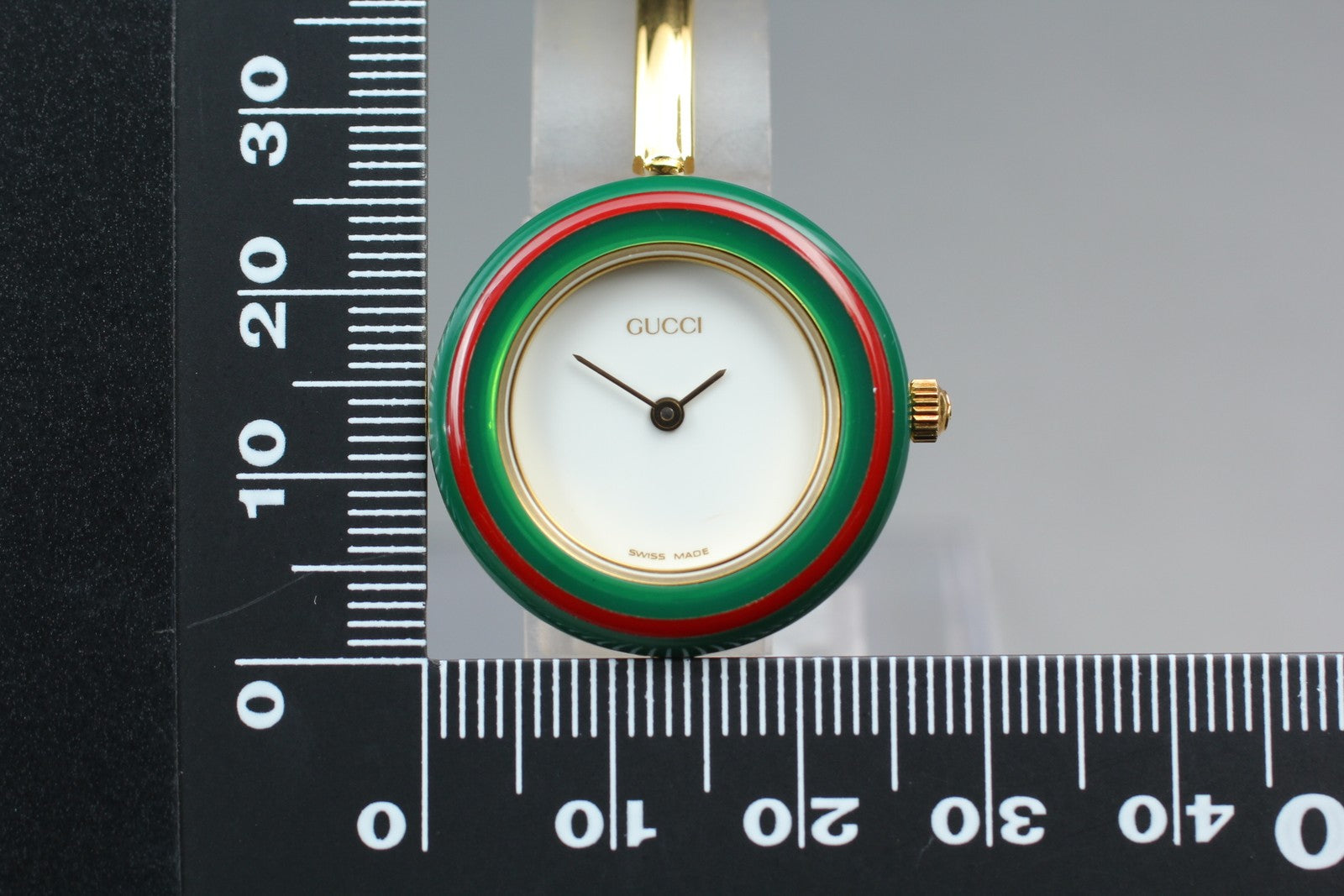 New Batt Vintage GUCCI change bezel 11/12.2 Quartz Women's Watch 25mm JAPAN Box