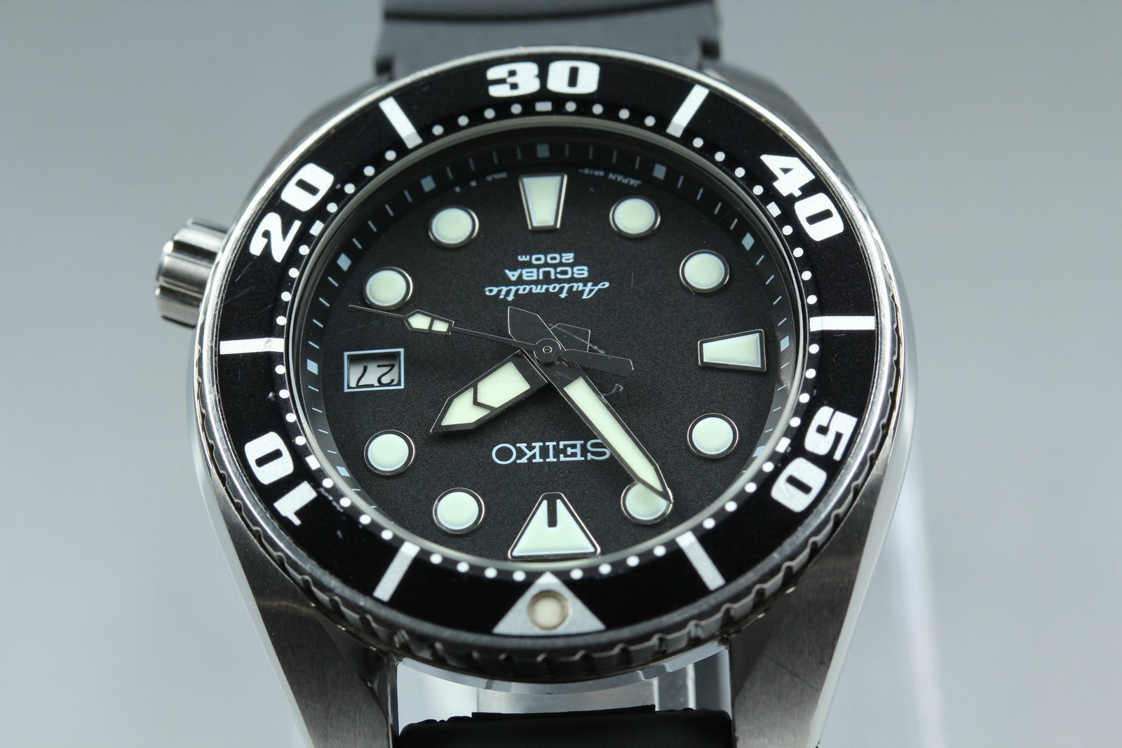 SEIKO Prospex 6R15-00G0 Black Automatic Date Men's Watch 45mm JAPAN