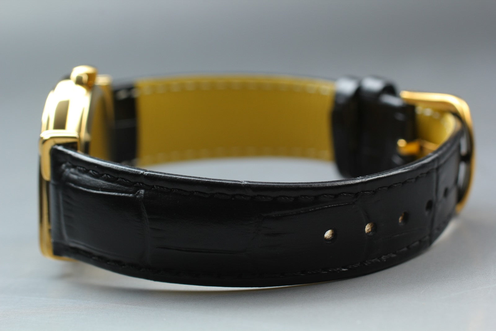 Vintage Jean d'eve Sectora Gold 30mm Black Unisex Quartz Watch JAPAN