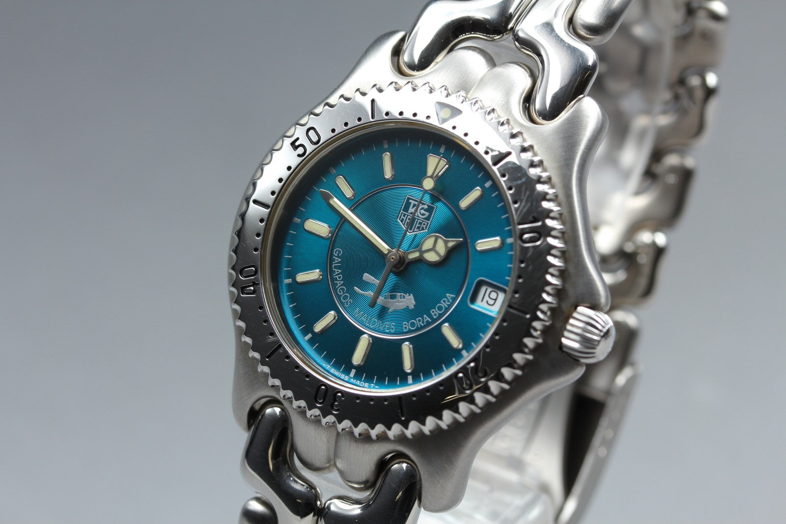 Rare Limited Edition TAG HEUER SEL WG111K Quartz Green Men's Watch 36mm JP Box