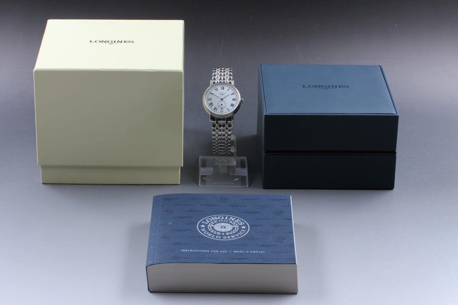 Exc+5*Box LONGINES Presence L4.805.4 White Dial Automatic Men's Watch 38mm JAPAN