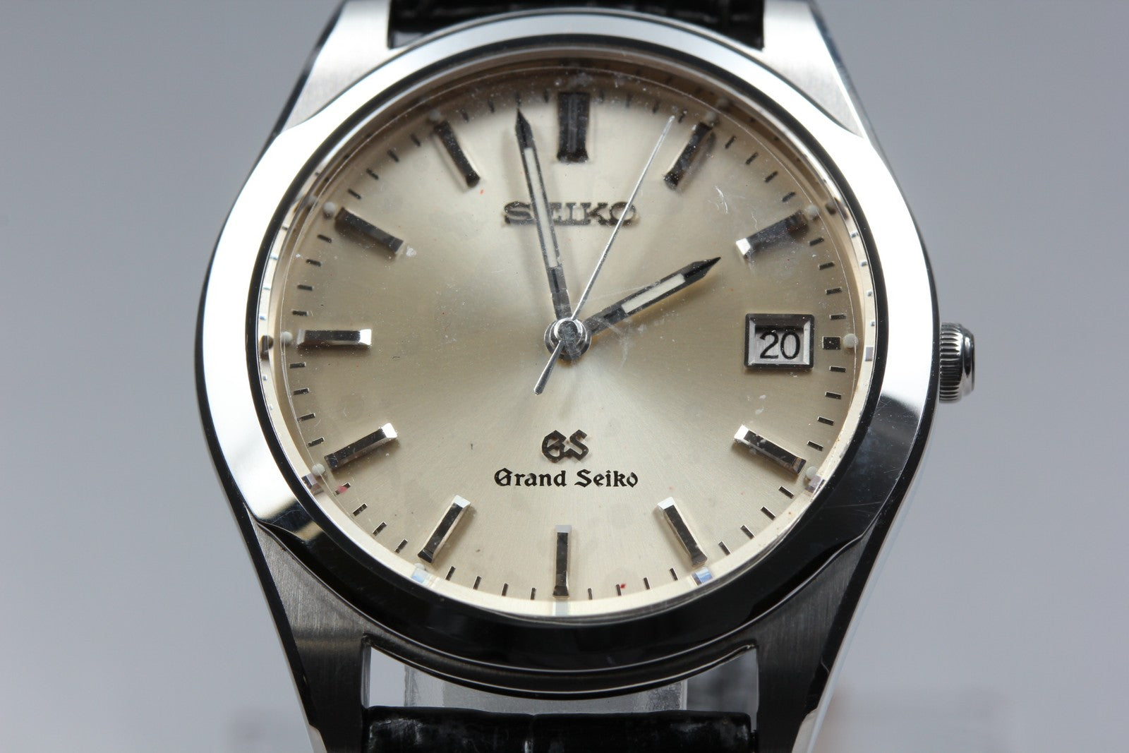 Vintage SEIKO Grand Seiko 8N65-8000 Quartz Men's Watch 36mm JAPAN Box
