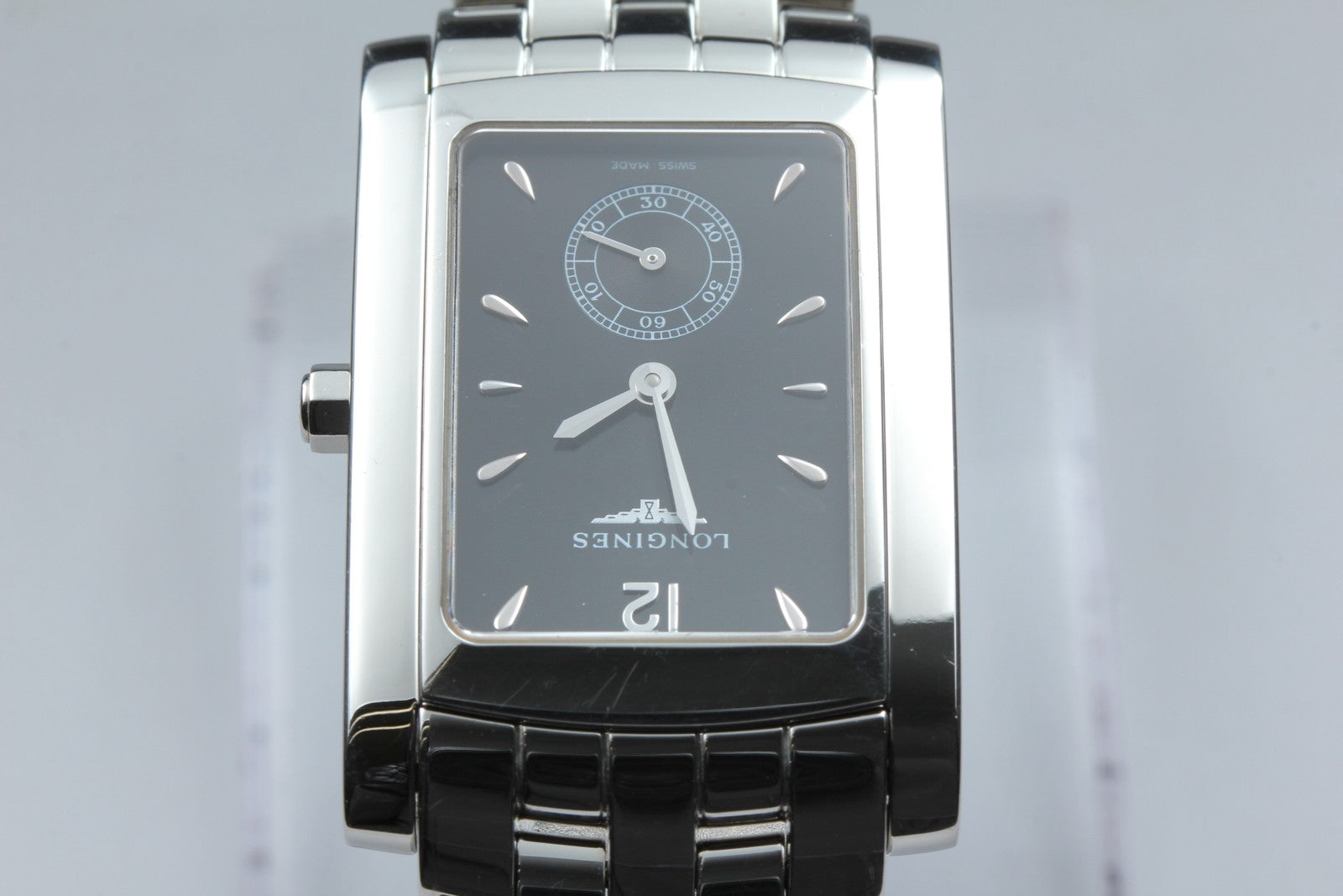 New Batt LONGINES DolceVita L5.655.4 Black Dial Unisex Quartz Watch 26mm JAPAN