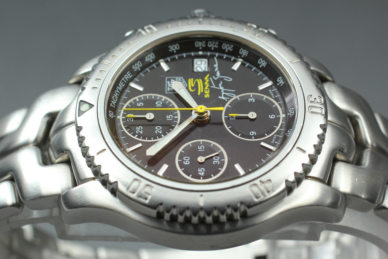 Limited TAG HEUER Link Ayrton Senna CT2115 Automatic Men's Watch 42mm JP