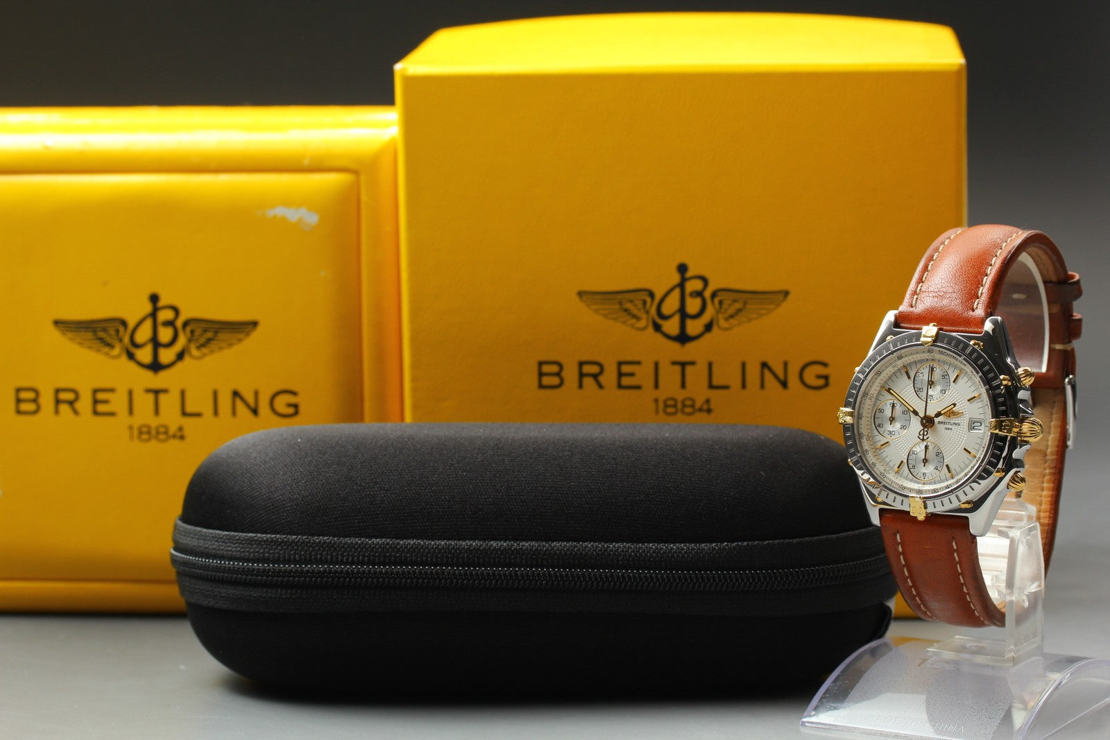 Exc+5 Box BREITLING Chronomat Bicolore B13050.1 Chronograph 39mm AT Men's Watch