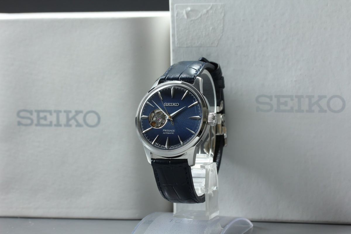 SEIKO Presage 4R38-01N0 SARY155 Automatic Blue Open heart Men's Watch 40mm JP