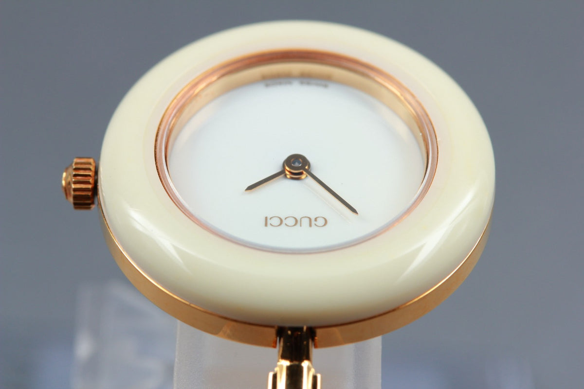 GUCCI Change Bezel 11/12.2 12Color Quartz Women's Watch 25mm Box New Batt JAPAN