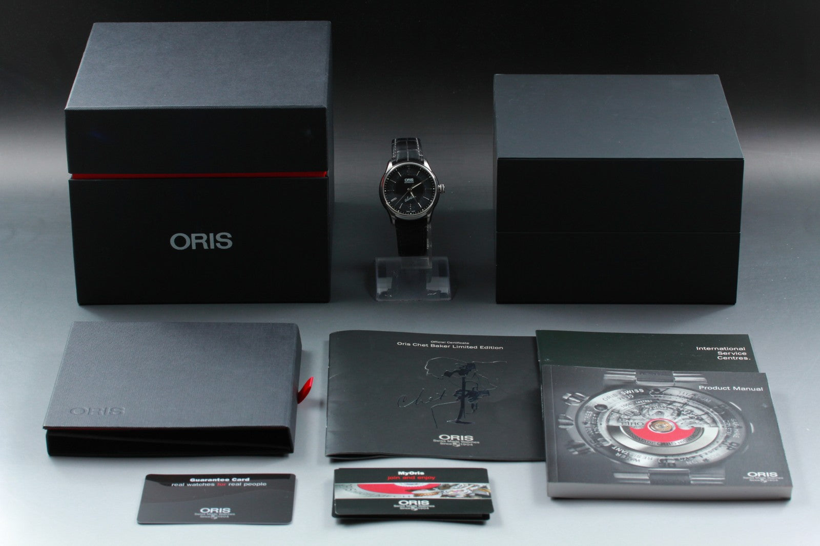 Oris Chet Baker Limited Edition 7591-84 Automatic Black Men's Watch 40mm Exc+5