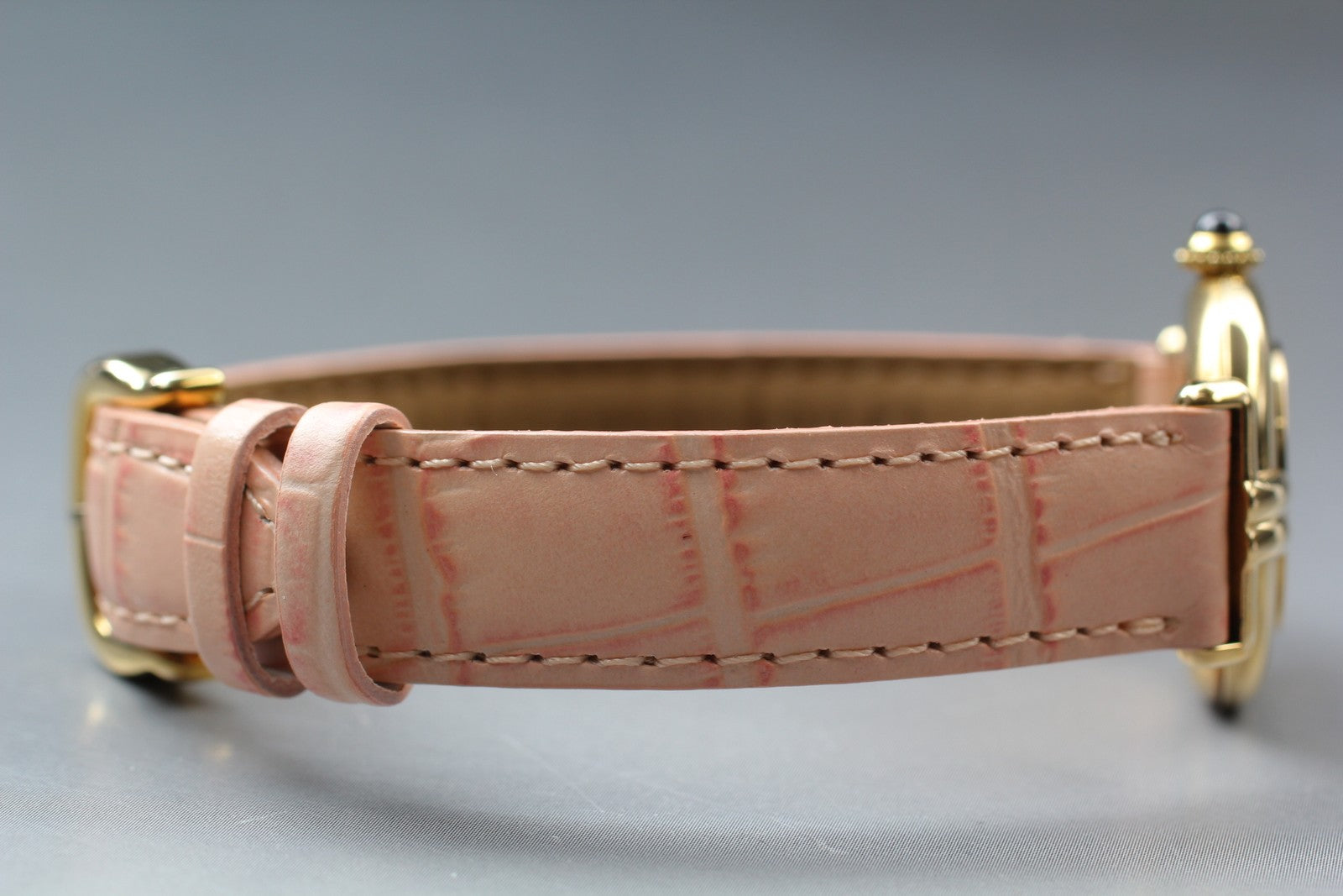 Vintage Cartier Must Colisee Vermeil 590002 Gold Pink 23mm Women's Quartz Watch