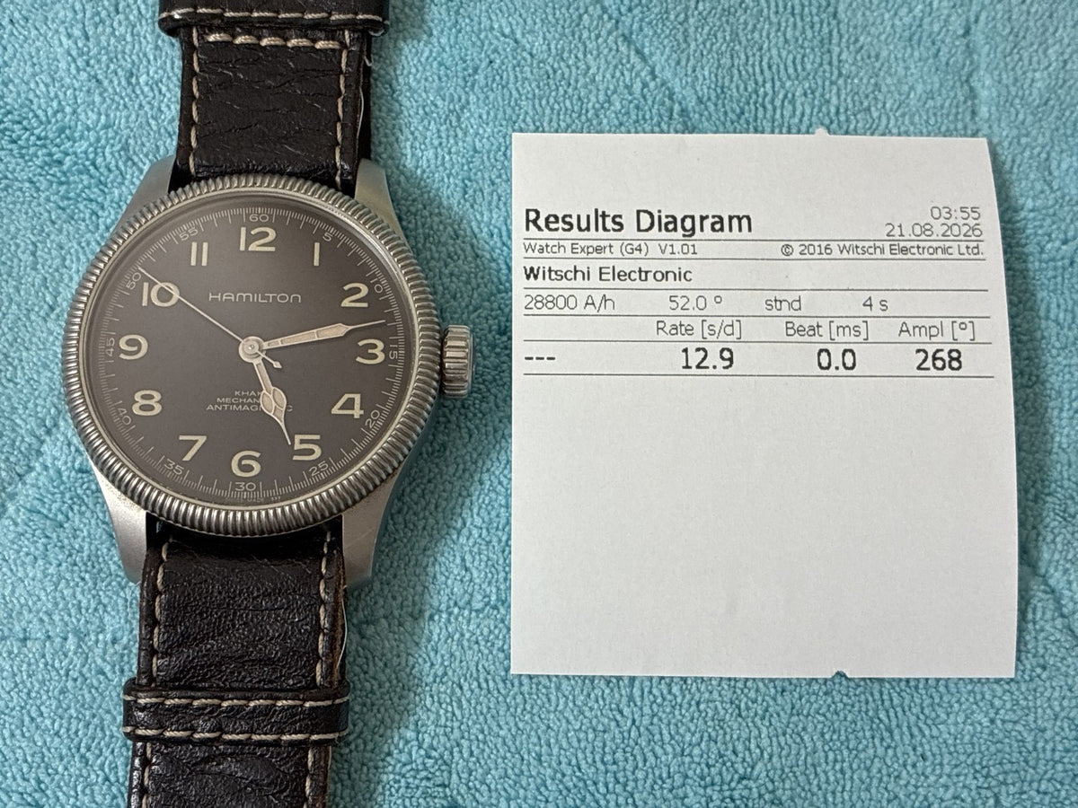 Hamilton Khaki Field Pioneer H604190 Black Automatic Men's Watch 41mm From JAPAN
