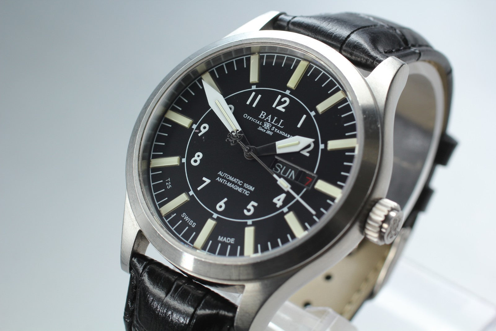 Ball Engineer Master II Aviator NM1086C Automatic Black Men's Watch 44mm JAPAN