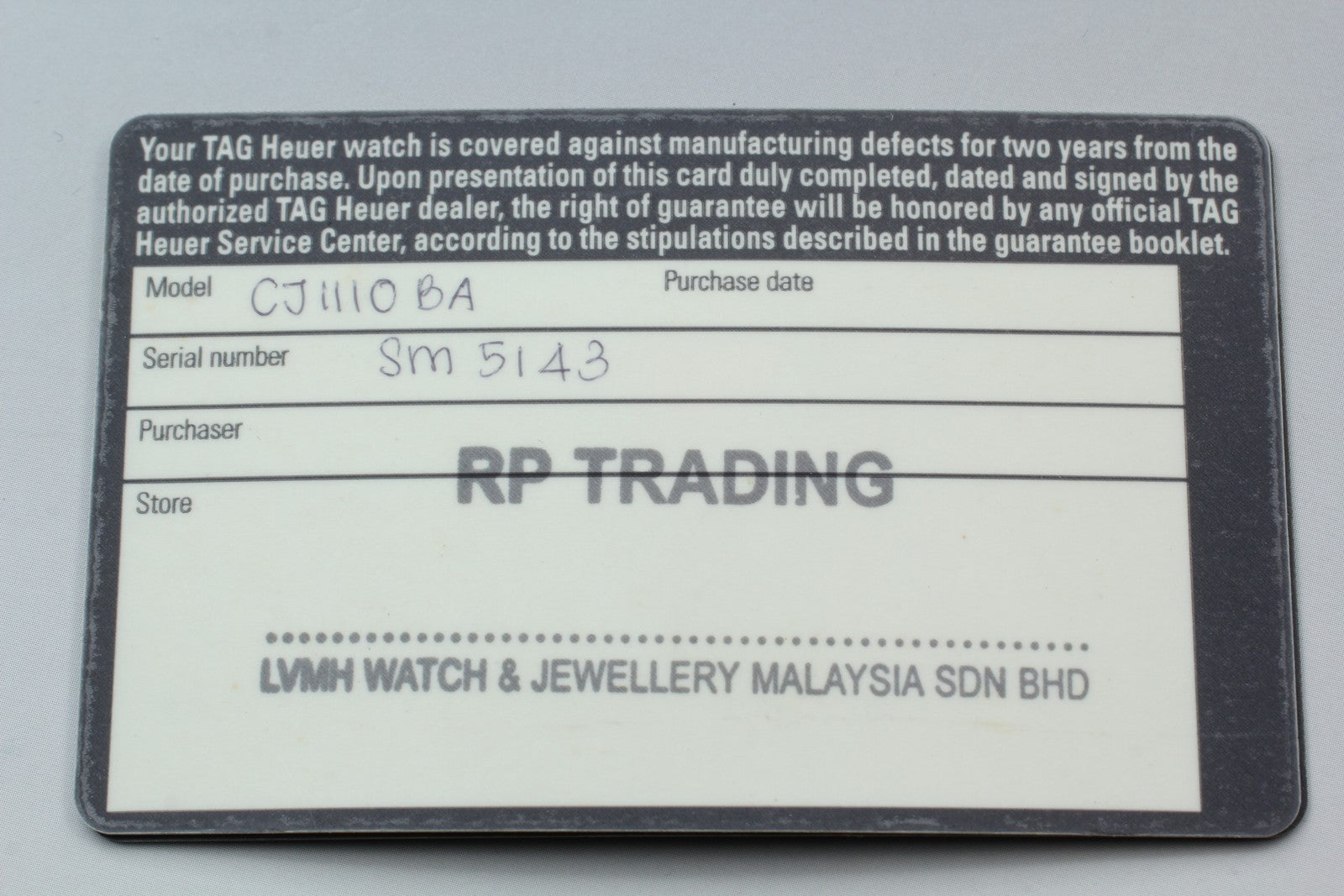 TAG Heuer Aquaracer CAF2120 Automatic Chronograph Men's Watch 42mm Exc+5 w/Paper