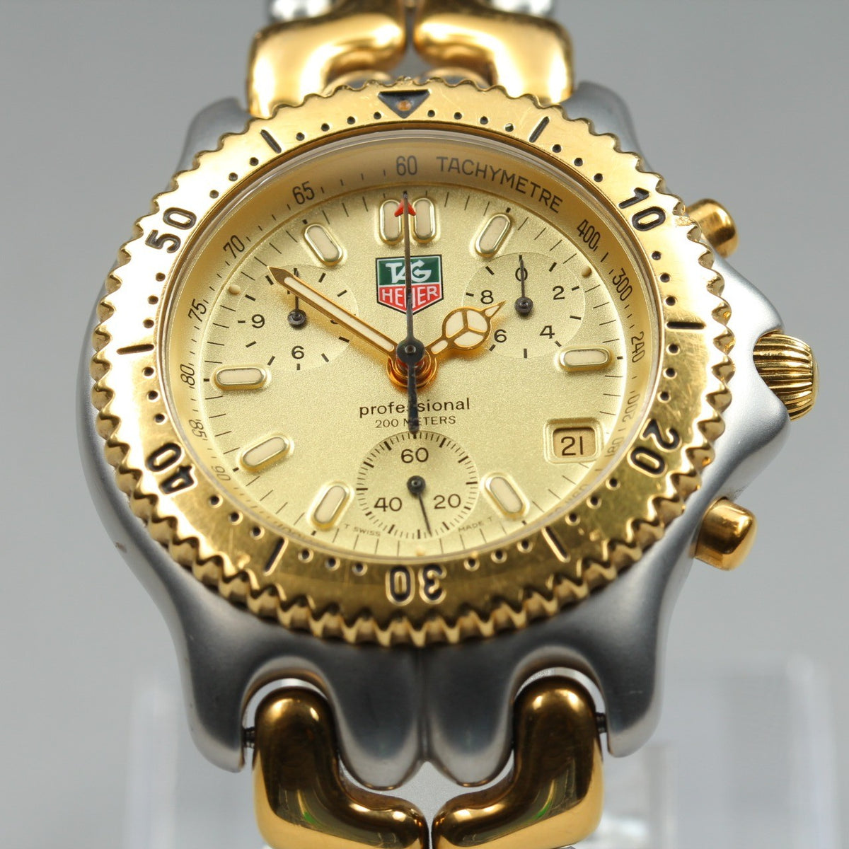 TAG HEUER S/el Professional 200 Chronograph S35.406 Quartz Men's Watch 38mm JP