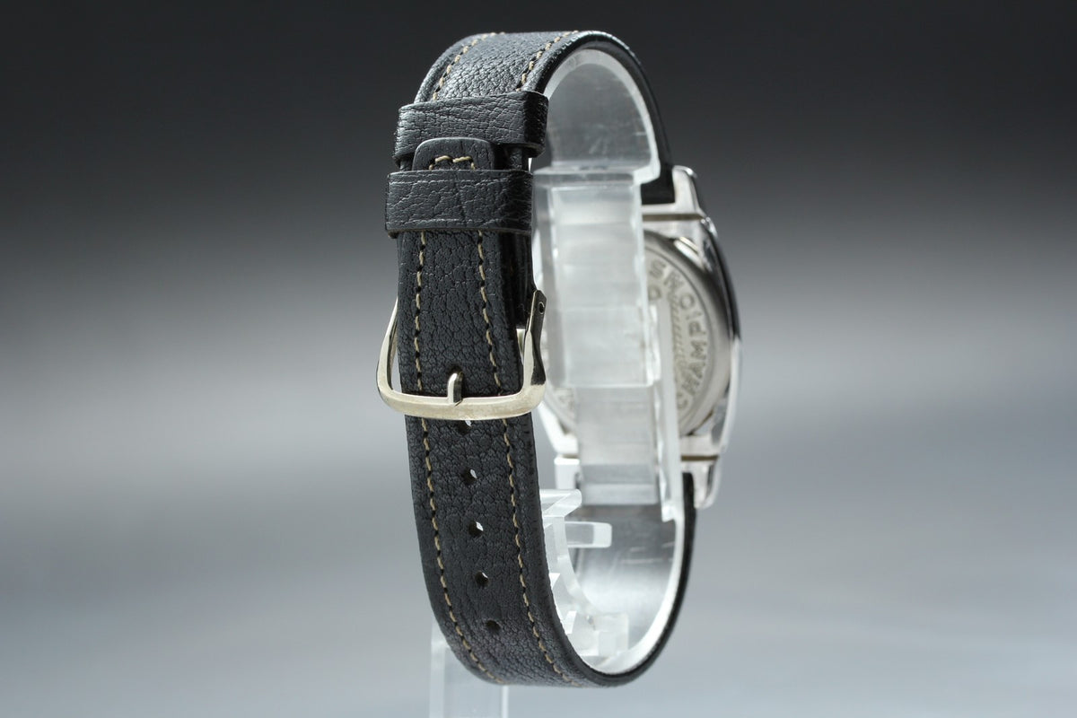 Vintage Hamilton piping Rock Quartz 18k White Gold EP Women's Watch 29mm JAPAN