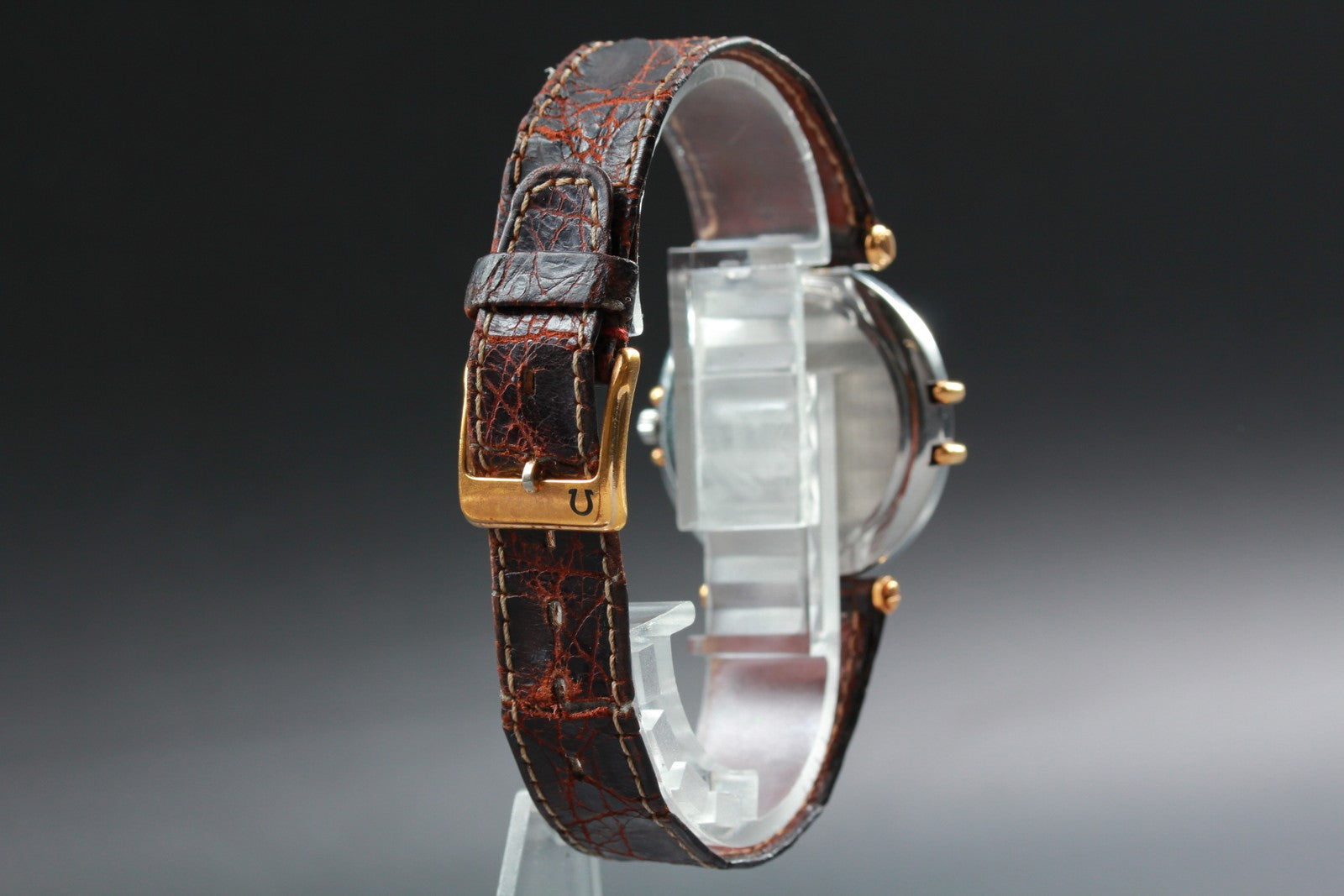 Vintage OMEGA Constellation Cal.1379 Gold Date Quartz Men's Watch 31mm JAPAN