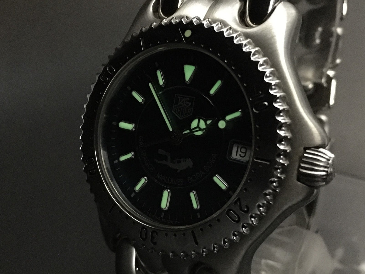 Rare Limited Edition TAG HEUER SEL WG111K Quartz Green Men's Watch 36mm JP Box