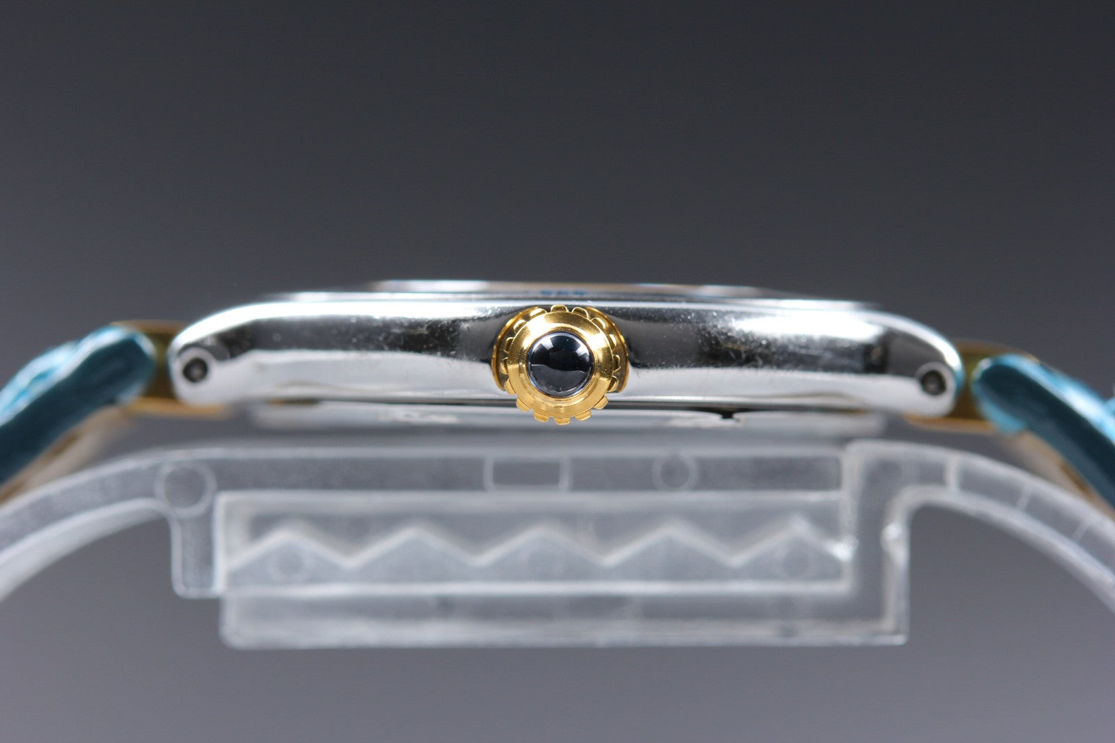 Exc+5 Box Cartier Must de Cartier 21 1340 Blue Silver 27mm Women's Quartz Watch