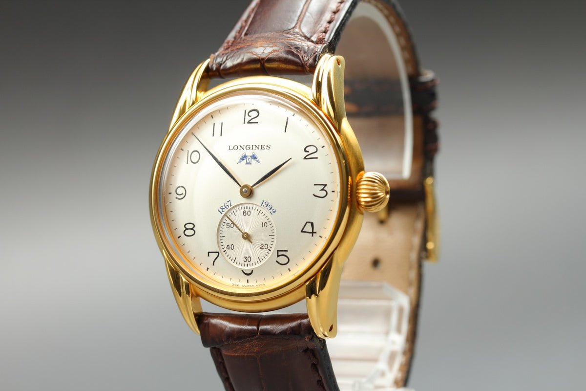 Vintage LONGINES 125th Anniversary 5254 Manual Small Seconds Men's Watch 33mm JP