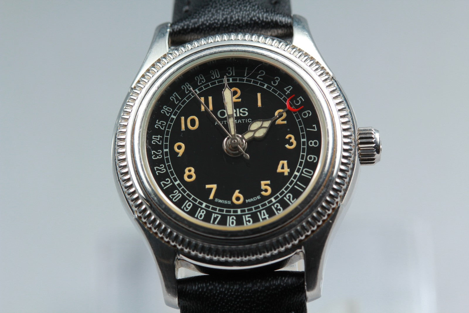 ORIS Pointer Date 7472 Black Dial Automatic Date Women's Watch 28mm JAPAN Exc+5