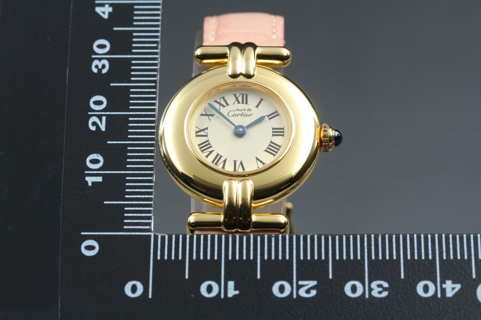 Vintage Cartier Must Colisee Vermeil 590002 Pink Gold Women's Quartz Watch