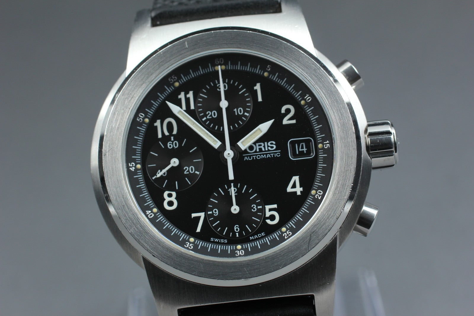 Vintage Exc+5* ORIS Big Crown 7511 Automatic Men's Watch Chronograph 42mm JAPAN