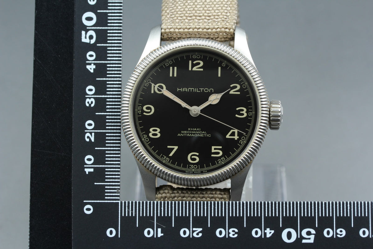 Hamilton Khaki Field Pioneer H604190 Black Automatic Men's Watch 41mm From JAPAN