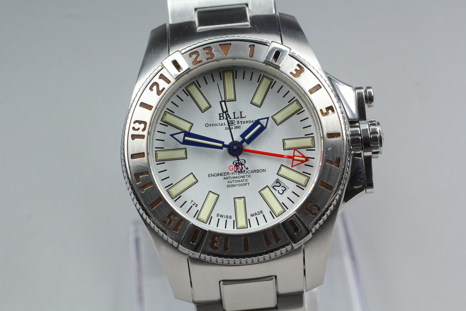 overhauled BALLWATCH Engineer Hydrocarbon DG1016A GMT Automatic Men's Watch JP