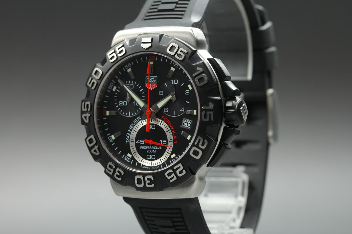 New Batt TAG HEUER Formula 1 CAH1110 Quartz Chronograph Men's Watch 41mm JAPAN