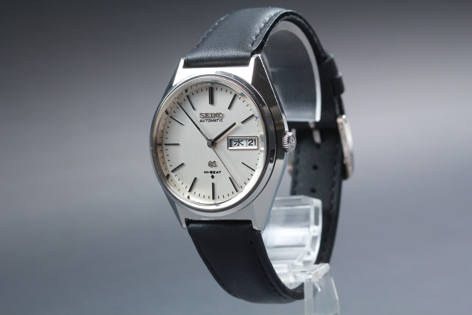 overhauled SEIKO Grand Seiko GS 5646-7010 Silver Manual Men's Watch 35mm JAPAN