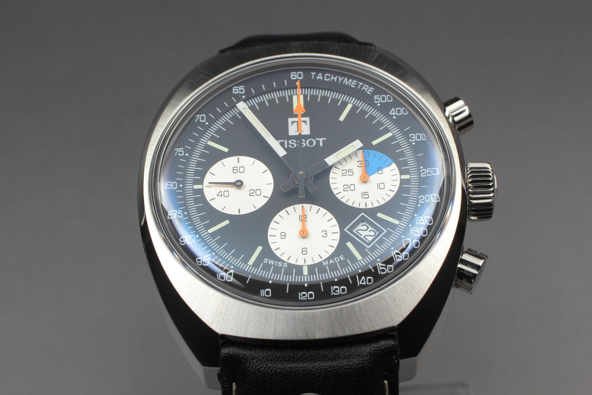 TISSOT Heritage T124427A Black Automatic Chronograph Men's Watch 43mm JAPAN Box