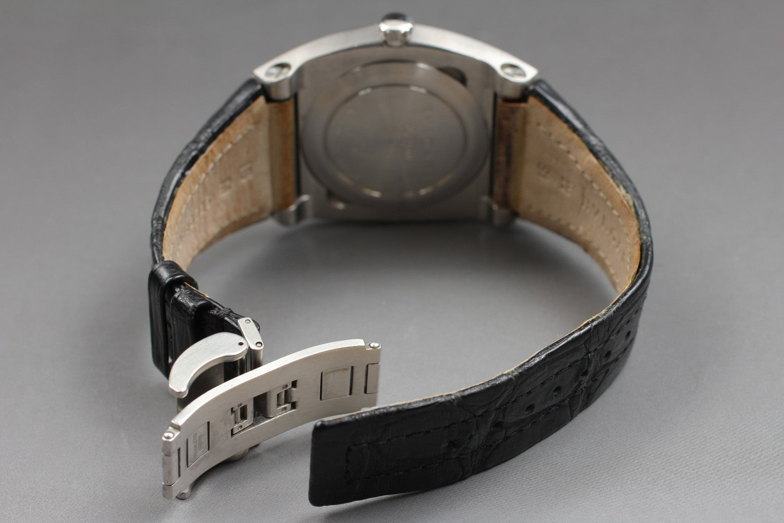 Exc+5*Box BVLGARI Ergon EG40S Black Stainless Steel Automatic Men's Watch JAPAN
