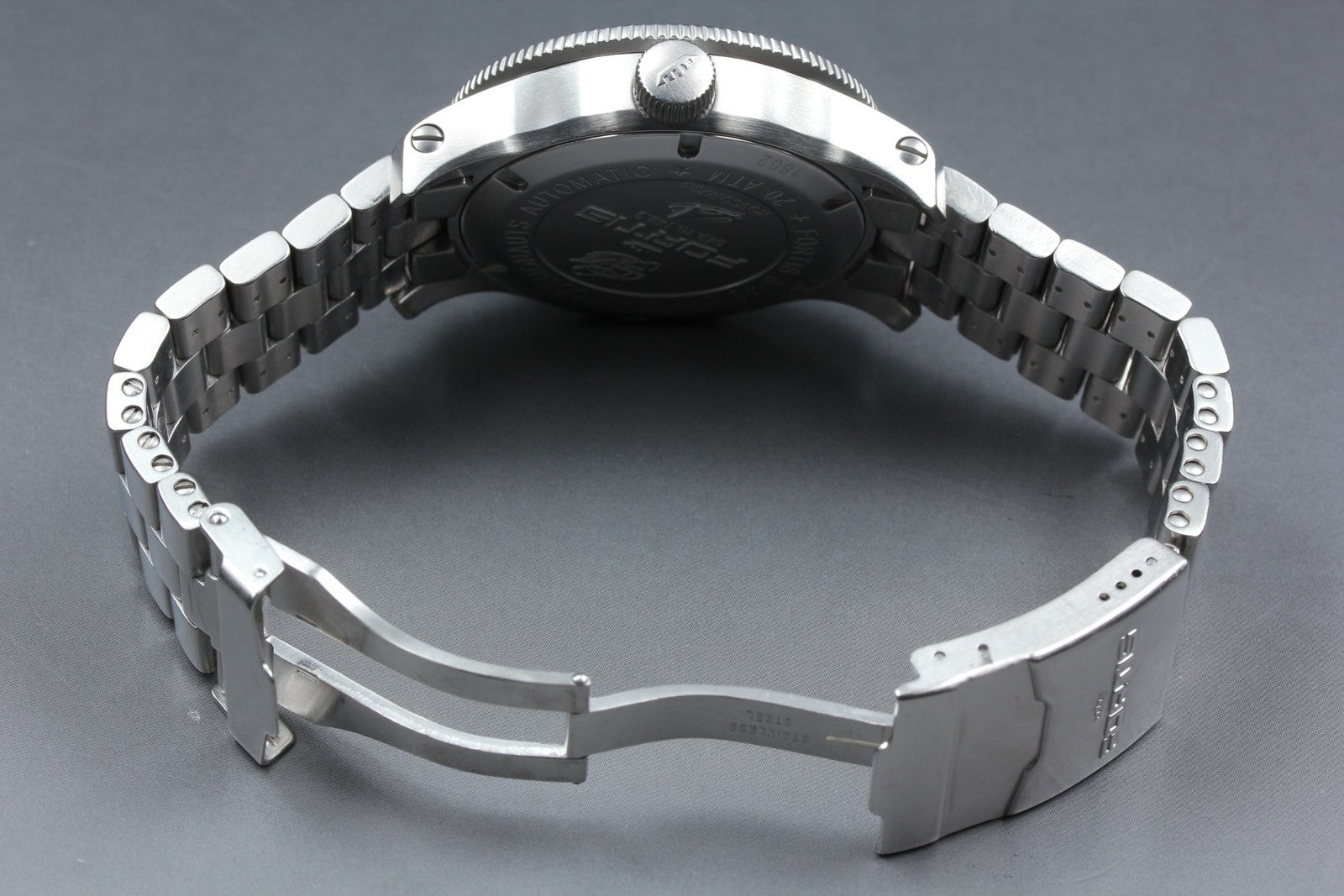 Overhauled FORTIS Cosmo Note 649.10.148.3 Automatic Men's Watch 44mm JAPAN