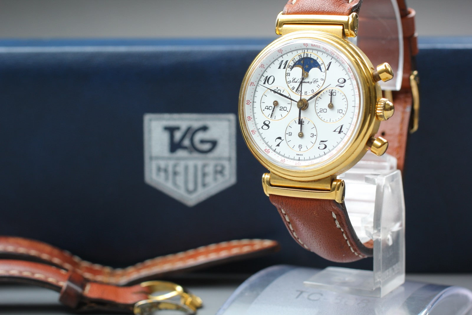 Vintage TAG HEUER Edward Heuer 125th Anniversary 188.215/1 Manual Watch 34mm JP
