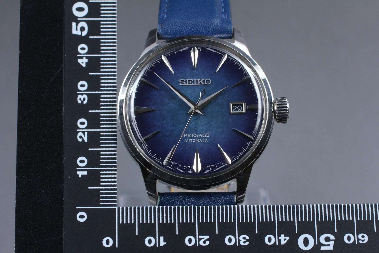 Exc+5*Box SEIKO Presage 4R35-02E0 SARY085 Automatic Blue Men's Watch From JAPAN