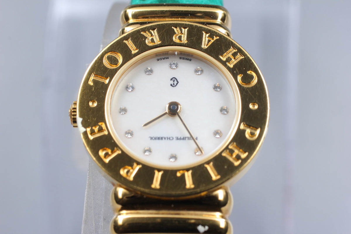 PHILIPPE CHARRIOL 7007901 White Dial Quartz Women's Watch 24mm JAPAN Box