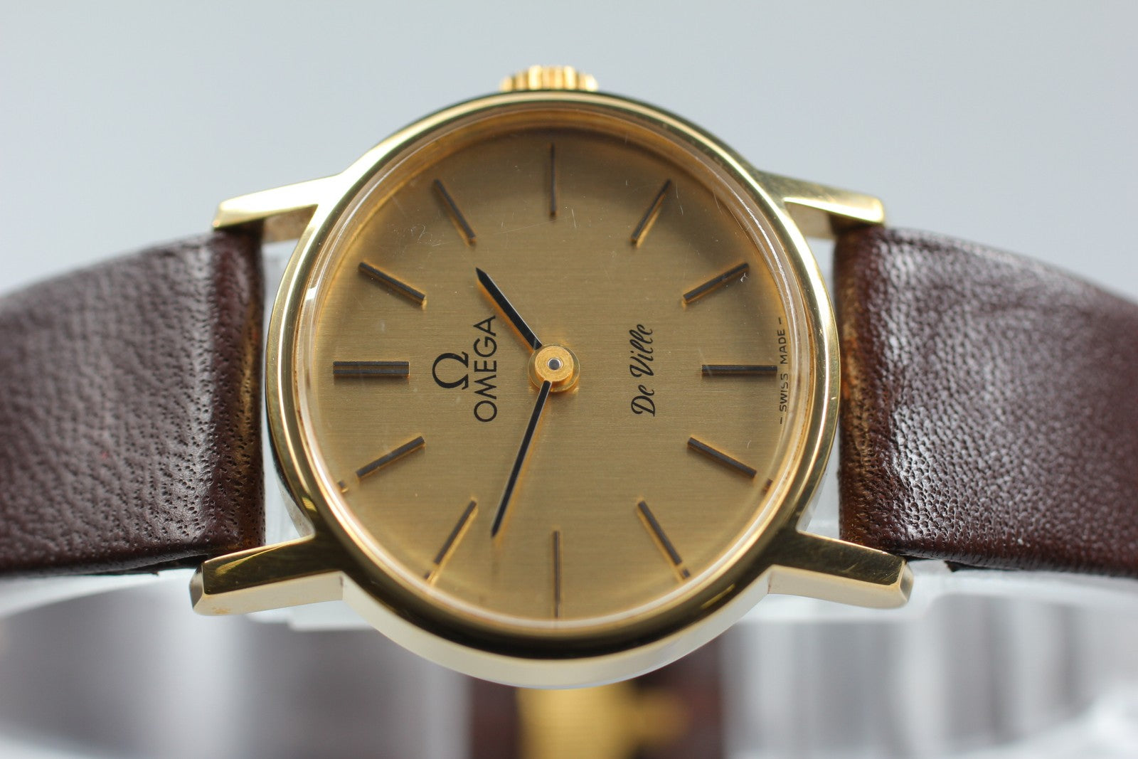 Vintage OMEGA De Ville 511.0508 Cal.625 24mm Gold Hand Winding Women's Watch