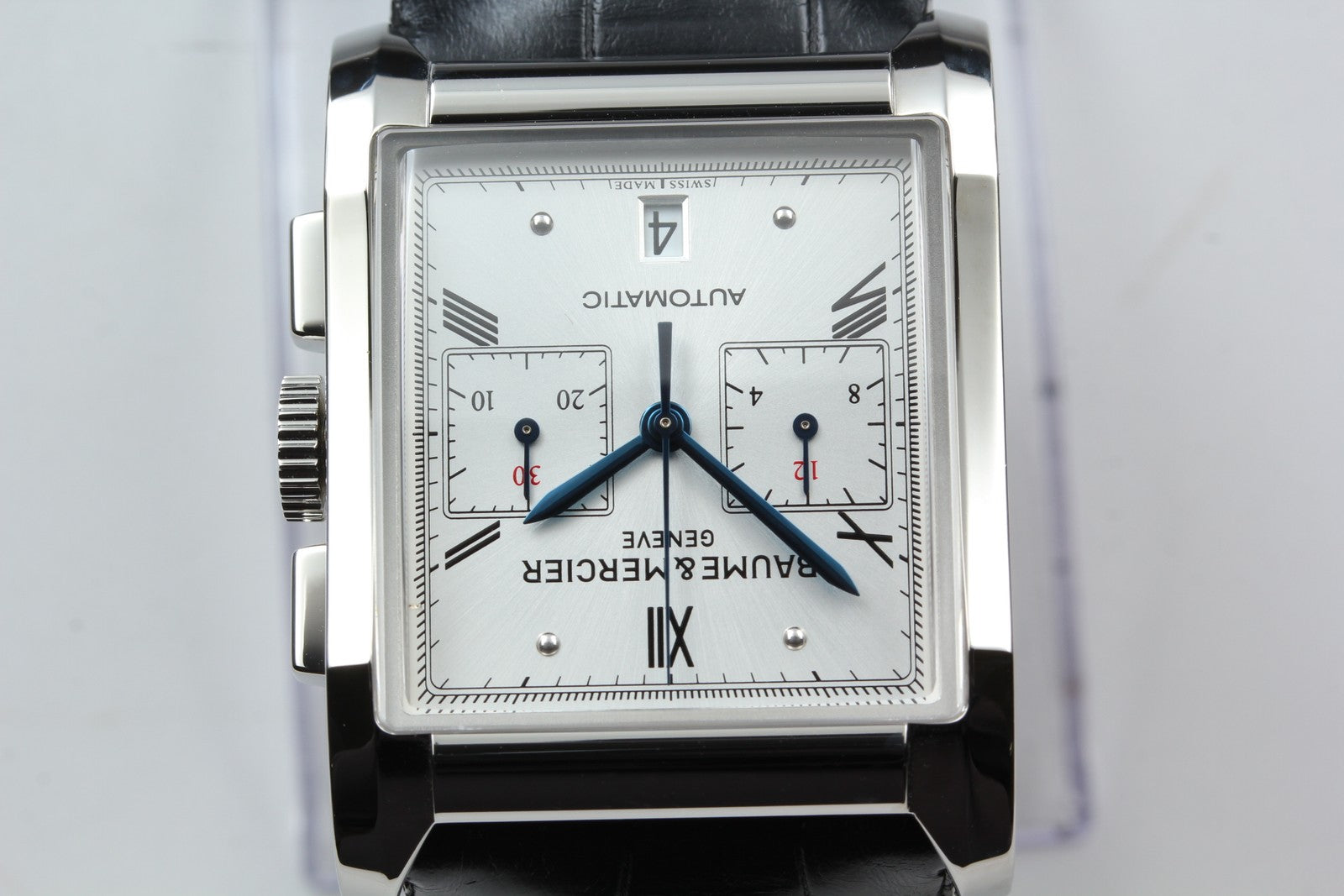 N MINT*Box BAUME&MERCIER Hampton 65699 Automatic Silver Men's Watch 34mm JAPAN