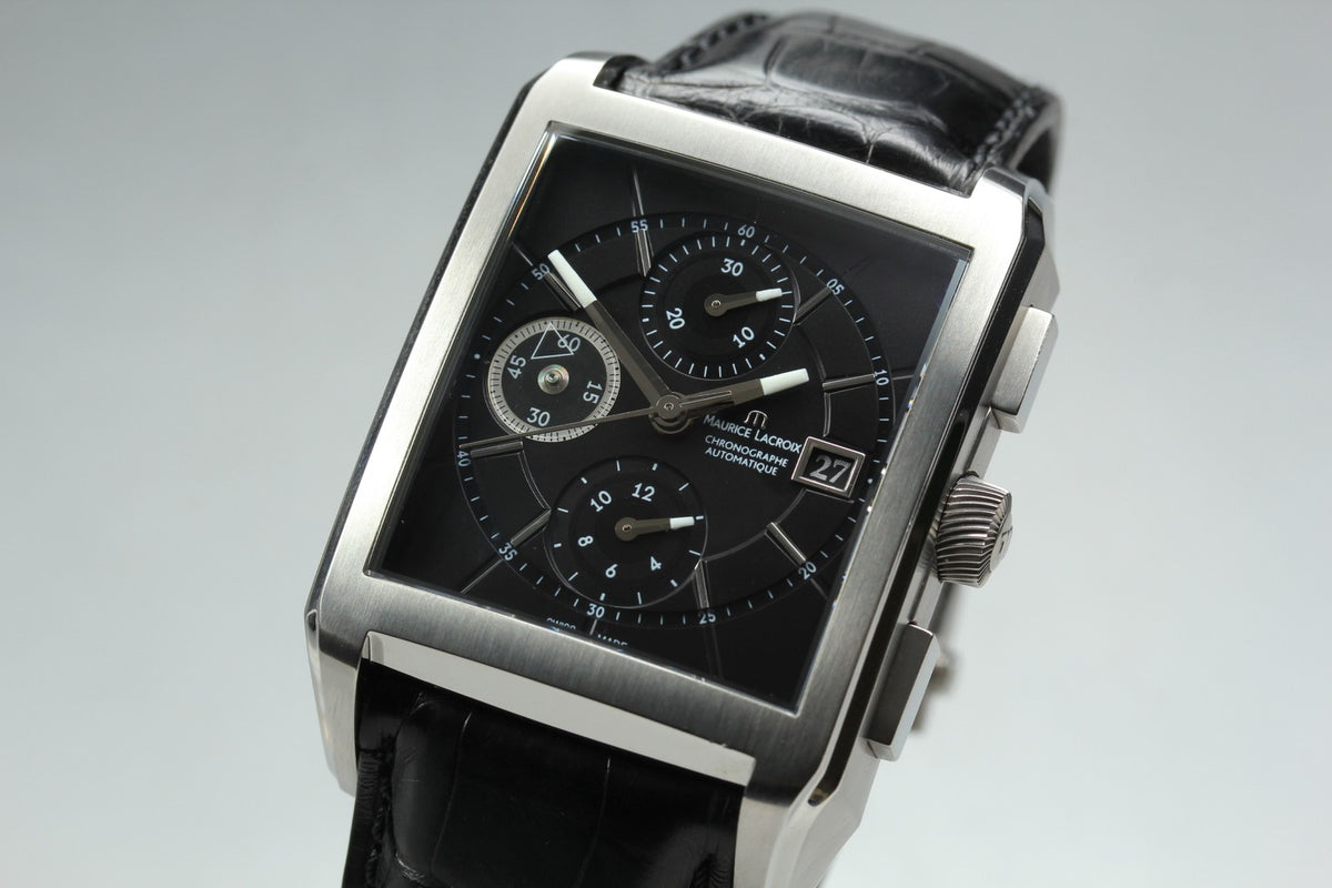 Maurice Lacroix Chronograph PT6197-SS001-330 Automatic Men's Watch 37mm JP Box